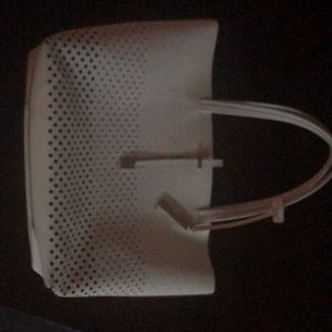 Winter-White Vince Camuto leather bag.